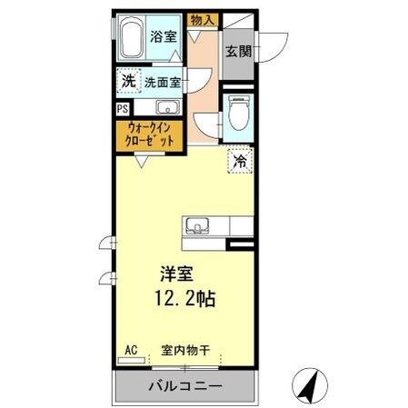 スクエア新富の物件間取画像